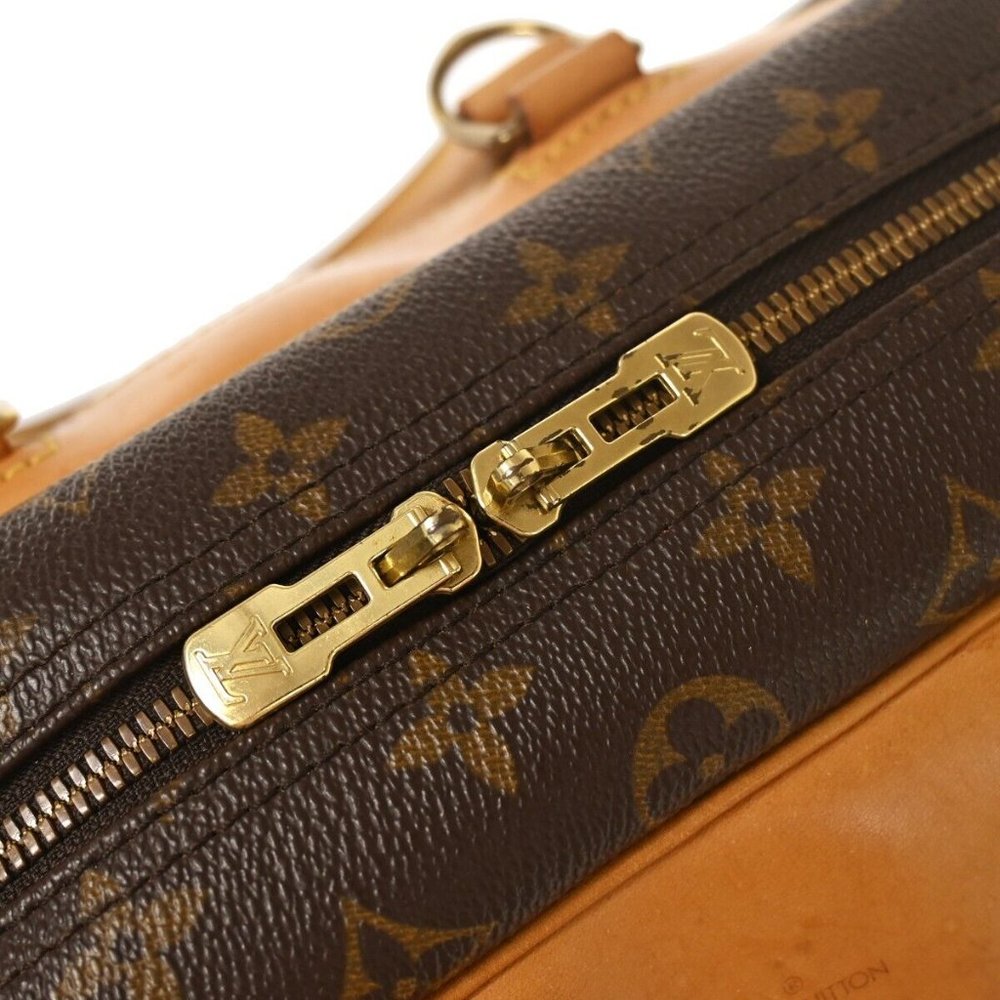 LOUIS VUITTON LV Logo Deauville Hand Bag Monogram Leather Brown M47270 86GA444 - Picture 15 of 16